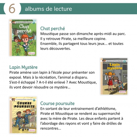 Les aventures de Pirate et Moustique - Rallye lecture Niveau 2 Les aventures de Pirate et Moustique - Rallye lecture Niveau 2