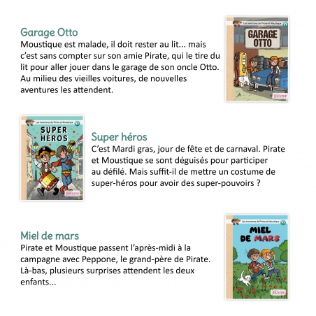 Les aventures de Pirate et Moustique - Rallye lecture Niveau 2 Les aventures de Pirate et Moustique - Rallye lecture Niveau 2