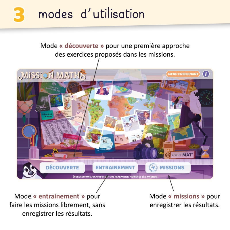 Mission Maths, un escape game numérique - Cycle 3