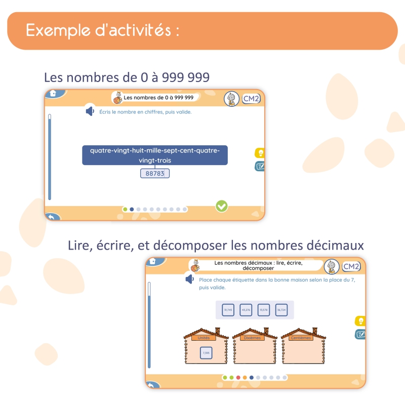 Mon application de mathématiques CM2 avec Bout de Gomme