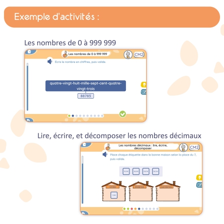 Mon application de mathématiques CM2 avec Bout de Gomme