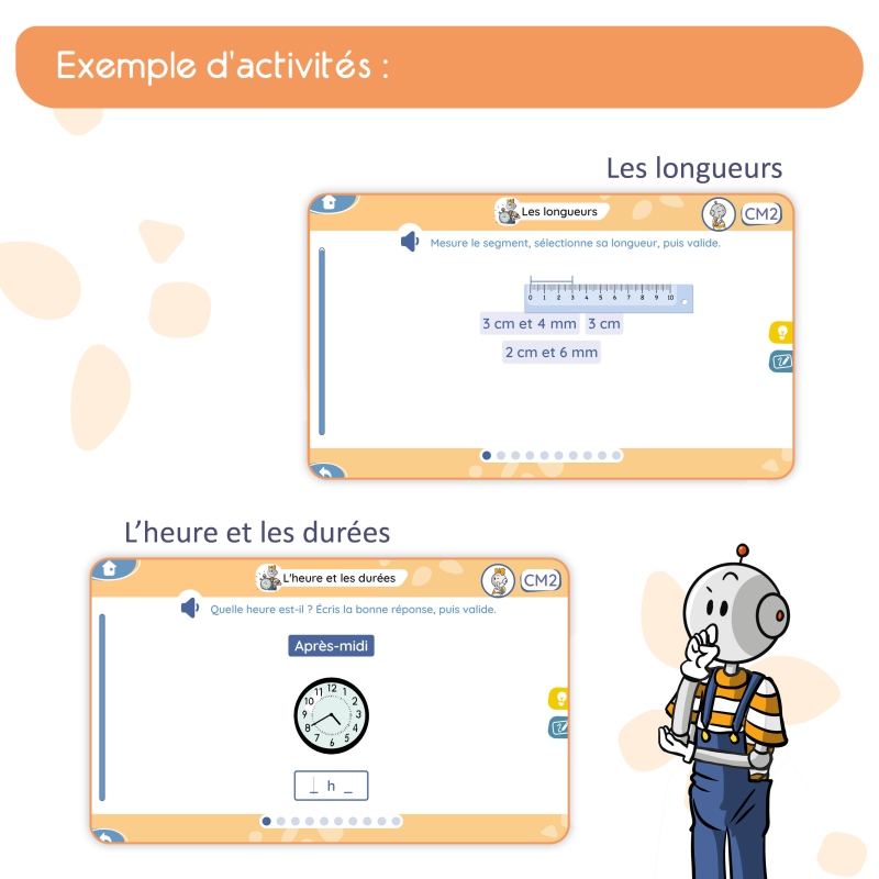 Mon application de mathématiques CM2 avec Bout de Gomme