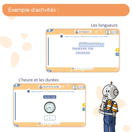 Mon application de mathématiques CM2 avec Bout de Gomme