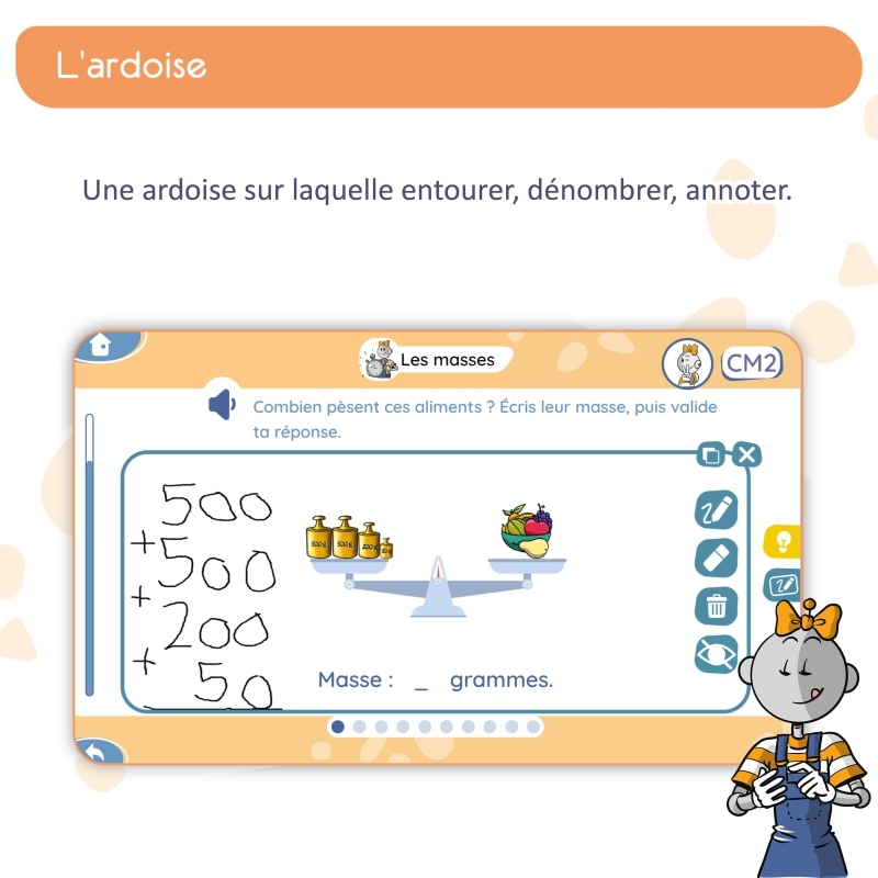 Mon application de mathématiques CM2 avec Bout de Gomme
