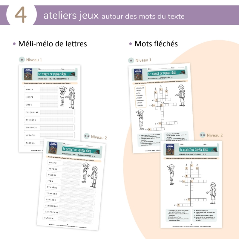 Les aventures de Pirate et Moustique - Niveau 3 - Fichier pédagogique Les aventures de Pirate et Moustique - Niveau 3 - Fichier pédagogique