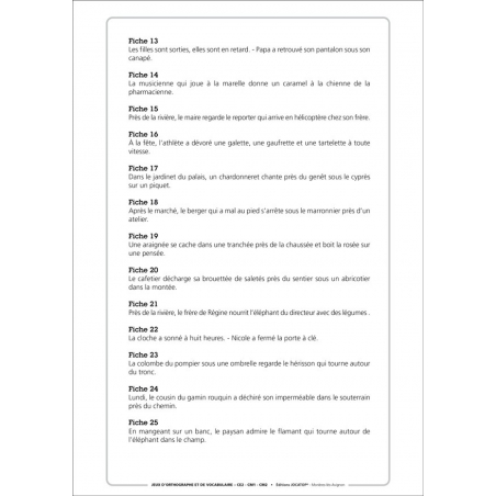 Exemple de fiche Exemple de fiche