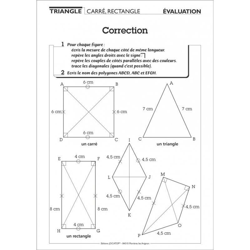 Exemple de fiche "Évaluation" Exemple de fiche "Évaluation"