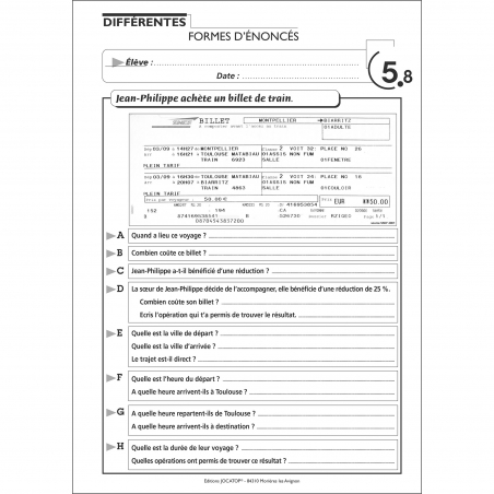 Exemple de fiche Exemple de fiche