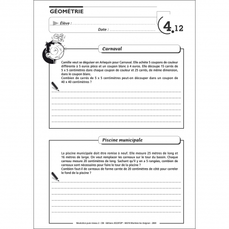Exemple de fiche Exemple de fiche