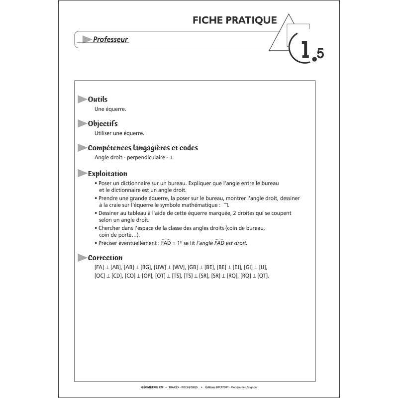 Exemple de fiche enseignant Exemple de fiche enseignant